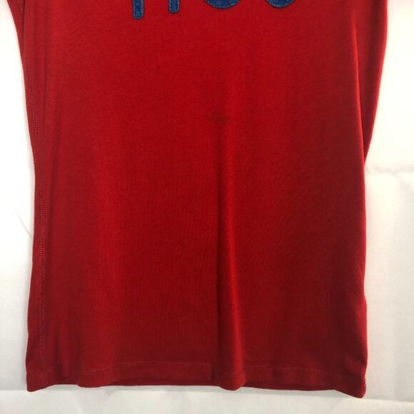 Hollister Embroidered Red Women's Tee Size M - Picture 4 of 10